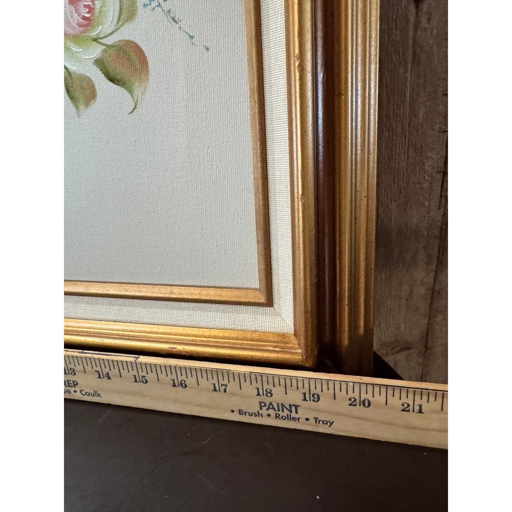 Edward 81093 Original Floral Oil Painting Professionally Stretched and Framed - Picture 5 of 8